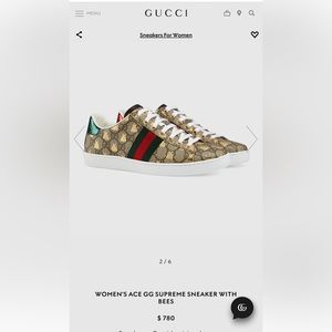 Women’s Ace GG Supreme Sneaker with Bees (9)